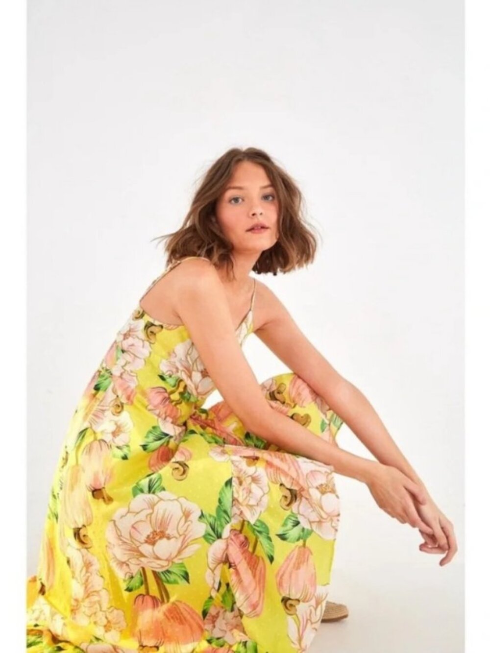 NWT Anthropologie Farm Rio Neoma Floral Wrap Dress L
